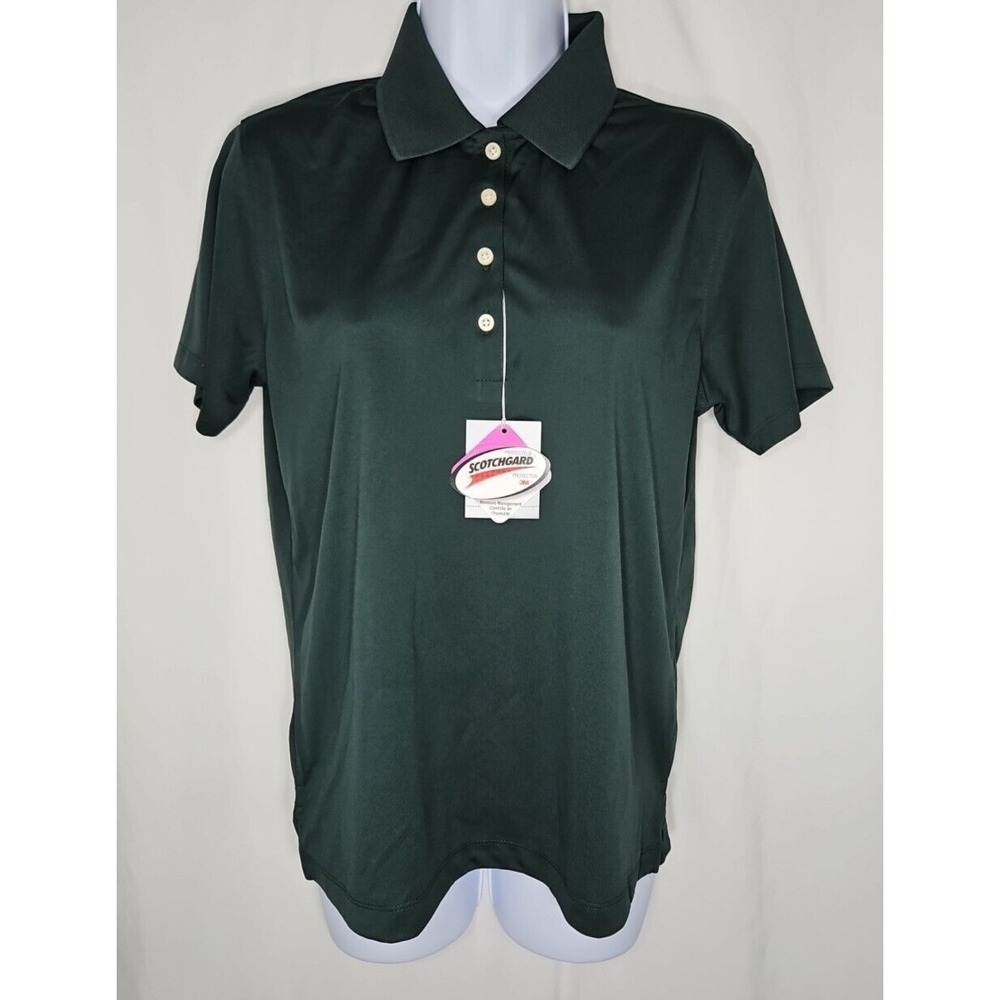 Page &‎ Tuttle Womens Green Short Sleeve Golf Polo Shirt Size 3X NWT